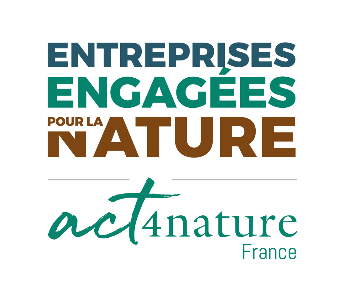 Logo de l'initiative Entreprises engagées pour la nature – act4nature France