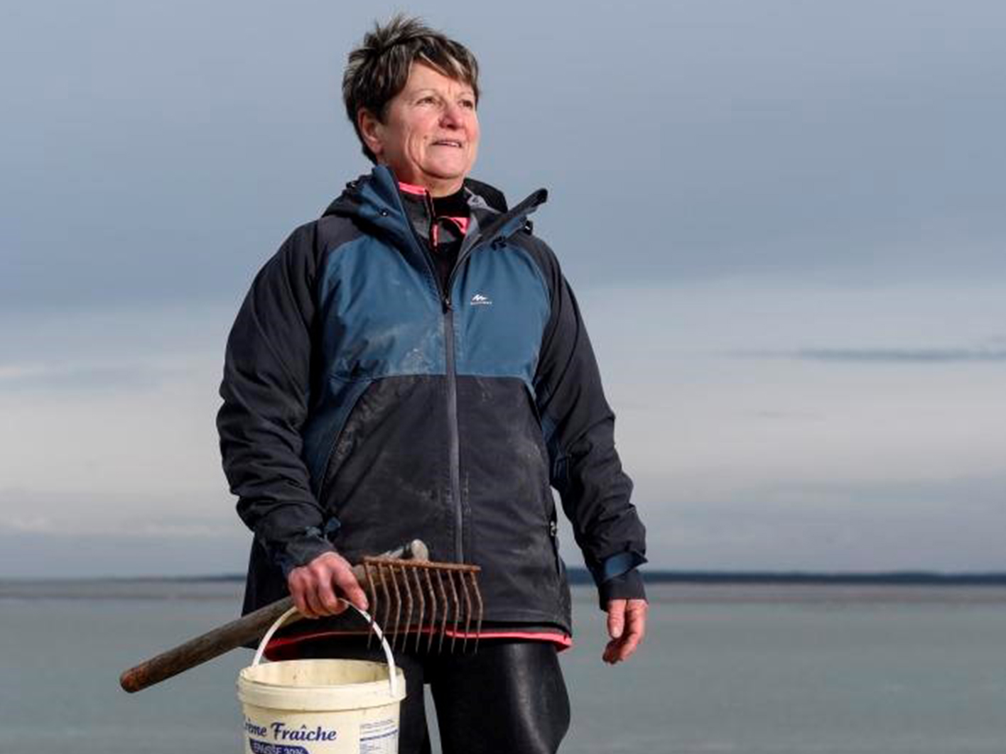 Renée Michon, pêcheuse à pieds sur la baie de Somme. Crédits : DR