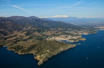 Cap Béar, vu du ciel. Crédit photo : www.frederic-hedelin.com