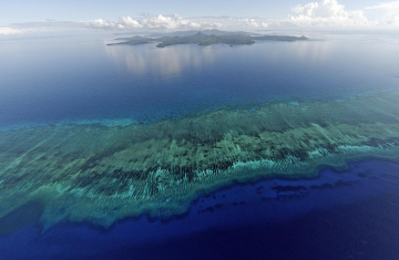 Récif sud de Mayotte. Crédit photo : Marc Allaria