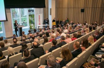 Lancement de la première Agence régionale de la biodiversité, en Île-de-France, le 12 avril 2018. Crédit photo : Hugues-Marie Duclos / Région Île-de-France