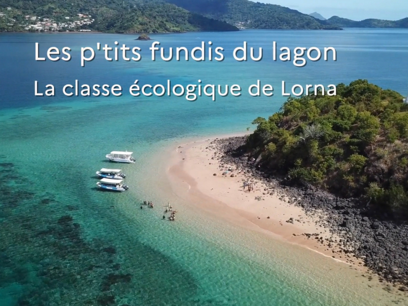Film les ptits fundis du lagon - la classe ecologique de lorna. Crédit : OFB - Cerise sur le Gateau Prod