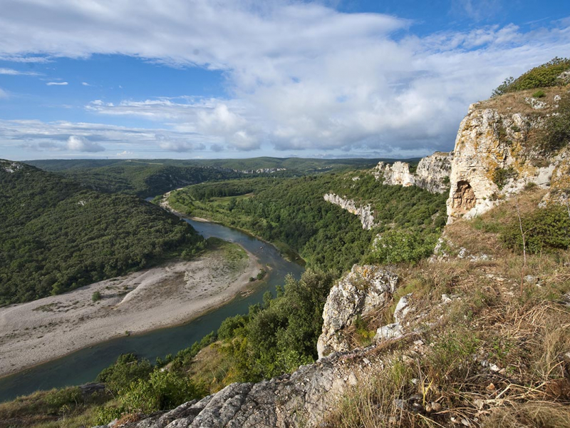 Le site Natura 2000 des Gorges du Gardon. Crédit photo : Laurent Mignaux / Terra