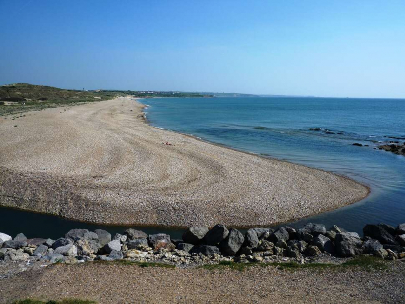 L'embouchure de l'estuaire de la Slack, à Ambleteuse. Crédit photo : Vincent Toison / OFB