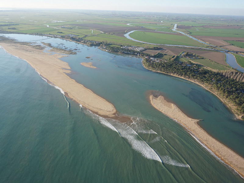 Vue aérienne de la réserve naturelle nationale de la Casse de la Belle Henriette. Crédit photo : Réserve naturelle nationale de la Casse de la Belle Henriette