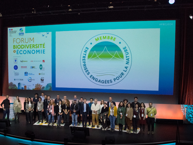 Les Entreprises engagées pour la nature réunies au Forum biodiversité & économie 2024. Crédit photo : Céline Lecomte