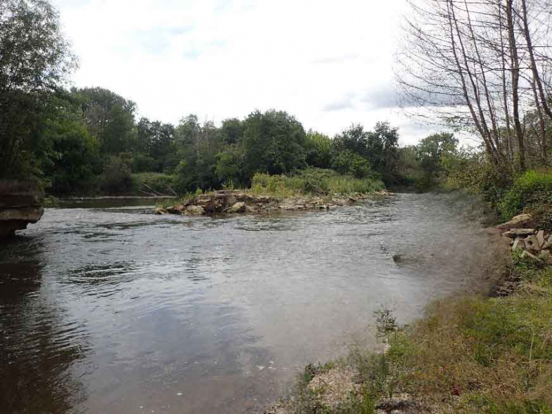 La rivière Dronne. Crédit photo : SABV