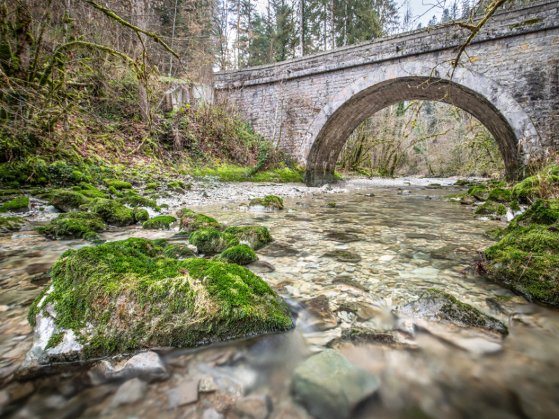 Vallée de la Reverotte, principal affluent du Dessoubre dans le département du Doubs. Sébastien Lamy / Office français de la biodiversité