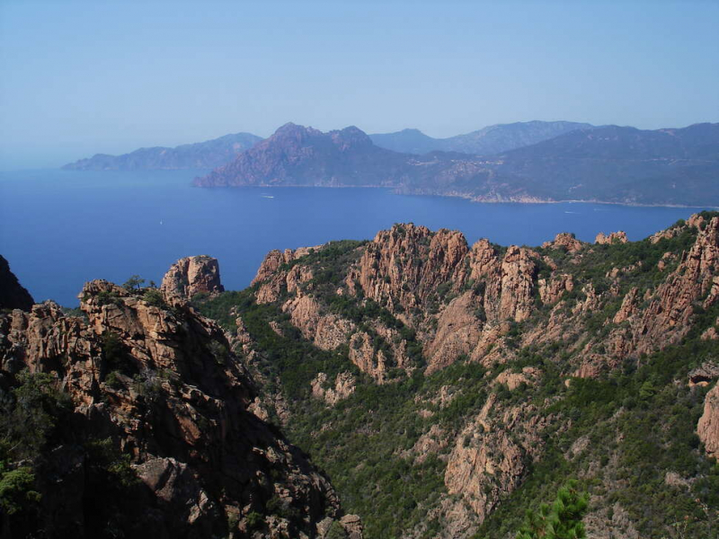 Golfe de Porto et calanches de Piana en Corse. Crédit photo : Boris Daniel / OFB