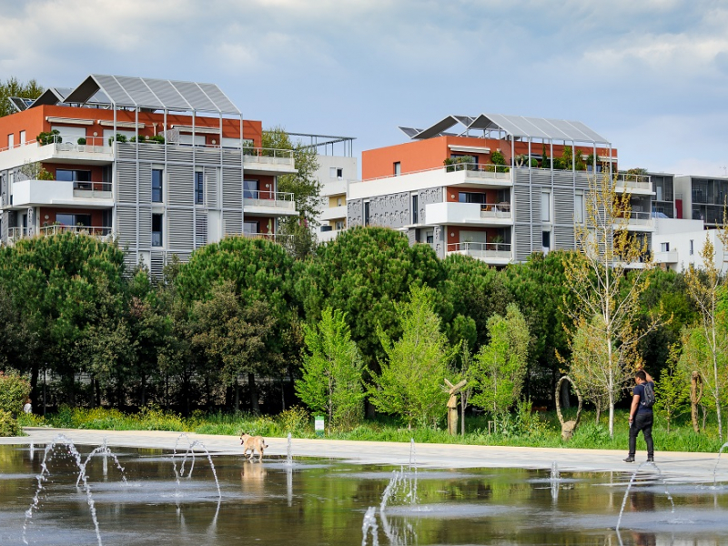 Écoquartier Parc Marianne à Montpellier. Crédits : Arnaud Bouissou / Terra