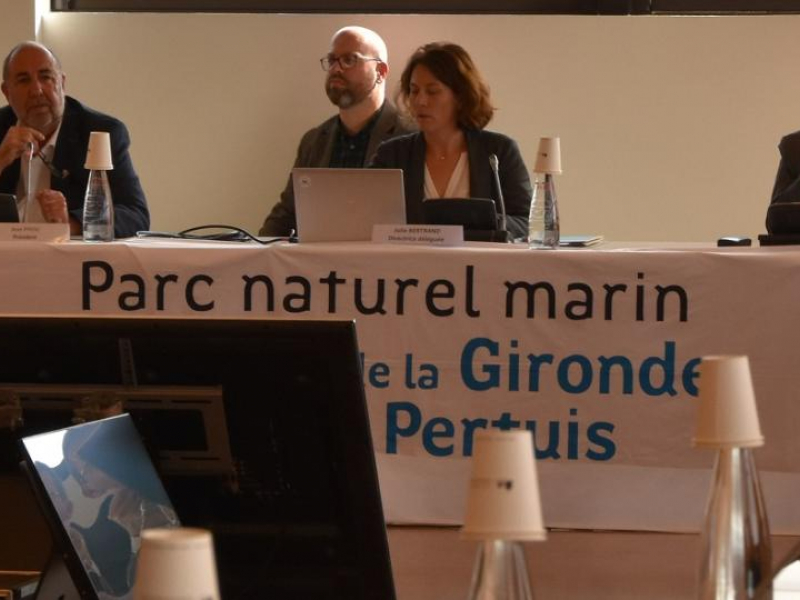 Conseil de gestion du Parc naturel marin de l'estuaire de la Gironde et de la mer des Pertuis, 1er mars 2022. Crédit photo : Cécile Barreaud / OFB
