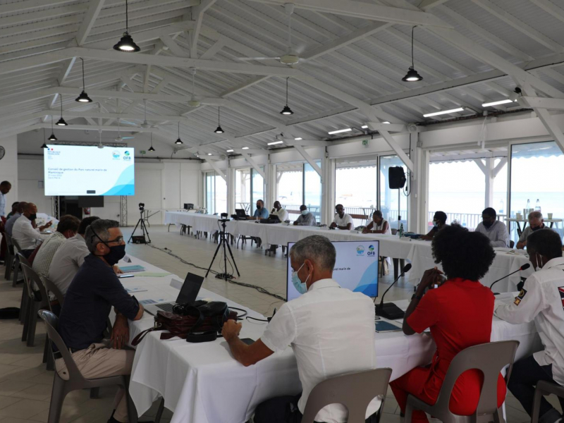 Conseil de gestion du Parc naturel marin de Martinique du 21 mars 2022. Crédit photo : Audrey Gineau / OFB