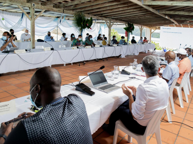 Conseil de gestion du Parc naturel marin de Martinique du 24 février 2021. Crédit photo : PlayboxLimited
