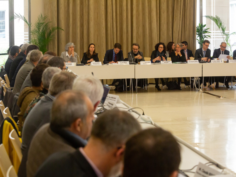 Première réunion du conseil d'administration. Crédit photo : Michel Monsay / OFB