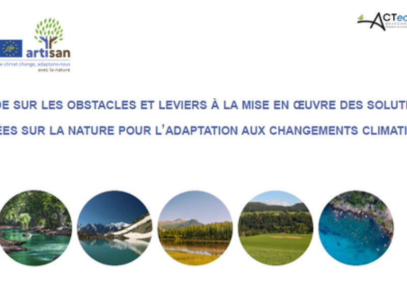 Webinaire "Quelles perceptions et quels défis pour les Solutions fondées sur la Nature pour l'adaptation ?"