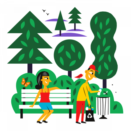 Je ne laisse pas trainer mes détritus dans la nature