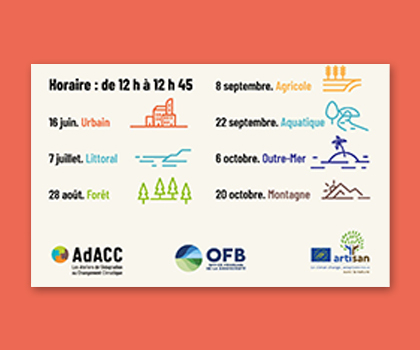 Webinaires sur les solutions d'adaptation au changement climatique fondées sur la nature